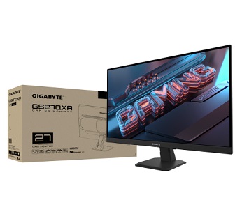 מסך מחשב לגיימרים 27 אינץ' ג'יגהבייט Gigabyte GS27QXA Gaming Monitor 27 Inch 2K 2560x1440 QHD SS IPS 240Hz 1ms AMD FreeSync Premium 2xHDMI 1xDP 1xEarphone Jack Black